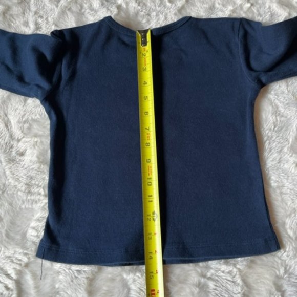 Tommy Hilfiger Navy Star LS Shirt Girls Size 4T Made in Canada Vintage - Picture 6 of 9